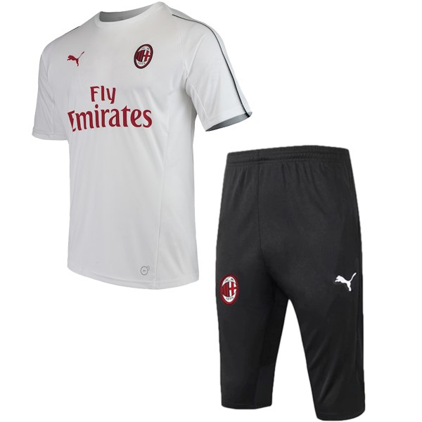 Camiseta Entrenamiento Milan Conjunto Completo 2018-19 Blanco